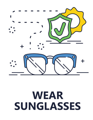 skin care california wear sunglasses card